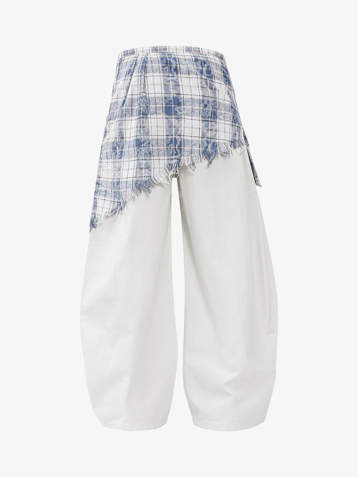 Stylish Wide-Leg Pants with Plaid Tie Belt - Perfect for Casual and Fashionable Looks 