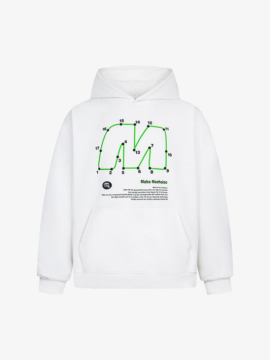 Unique Retro Letter Print Graphic Hoodie 