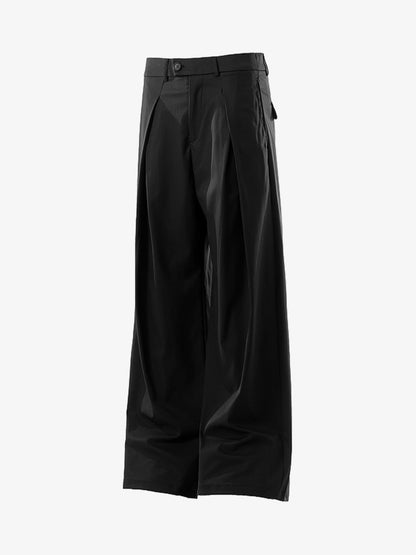 Distressed Painter's Jacket with Artistic Splatter Design 