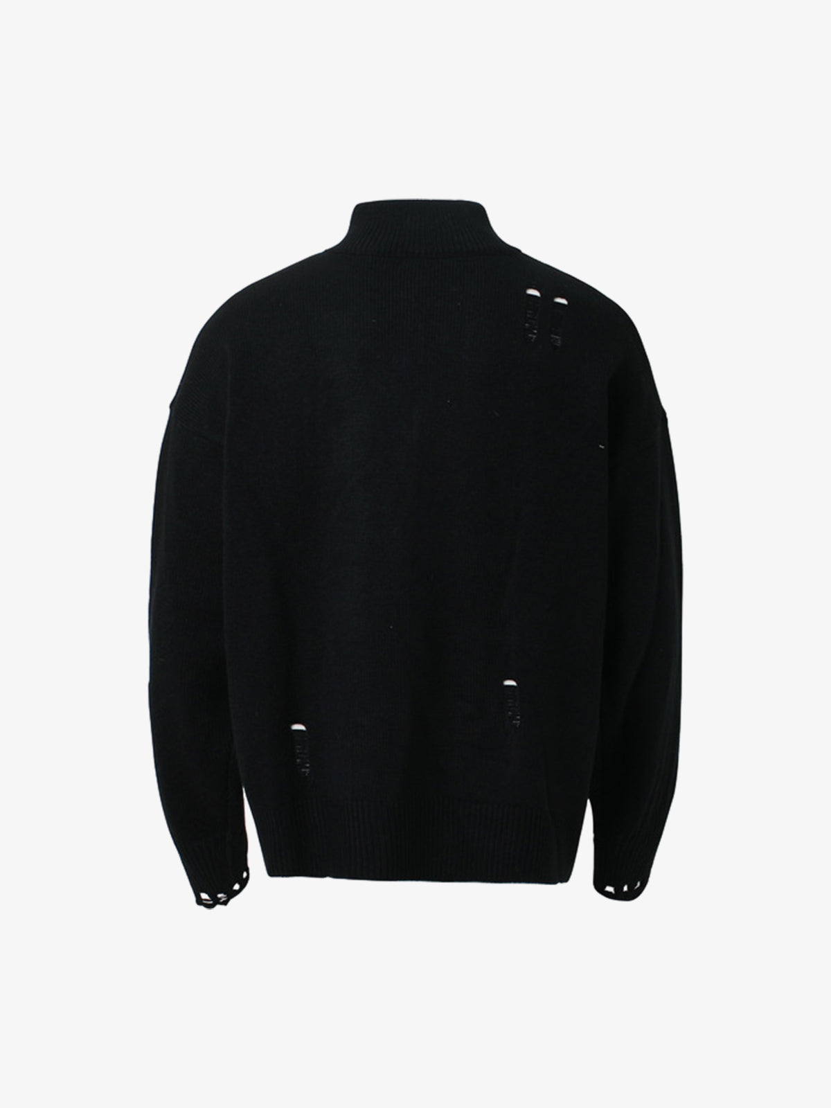 Stylish Star-Embellished Zip-Up Knit Sweater for Casual Elegance 