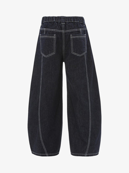 Vintage Topstitched Scimitar Jeans 