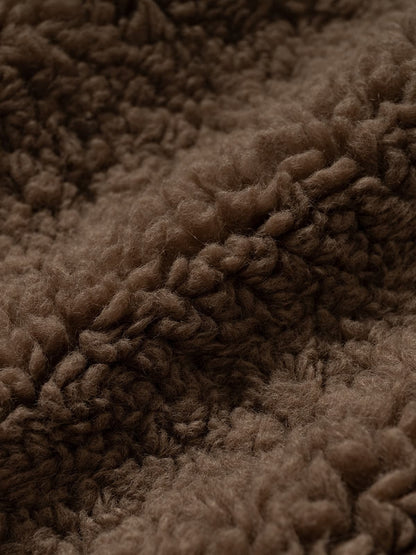 Winter-Ready Corduroy Jacket with Faux Fur Trim for Men 