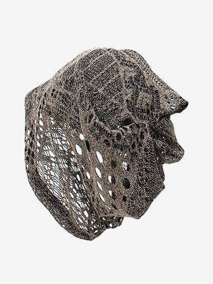 Retro Mesh Hollow Breathable Pile Hat 