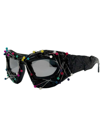 Hip Hop Punk Beaded Sunglasses