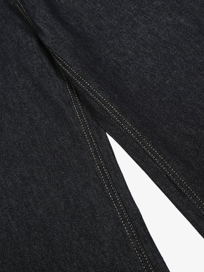 Stylish Wide-Leg Denim Trousers with Unique Cuff Design for Modern Fashionistas 