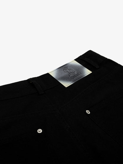 Cotton Blend Wide Leg Pants with Rhinestone Embellishment?