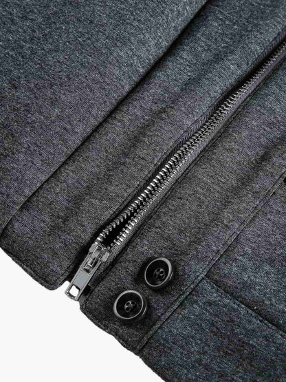 Winter Essential Bomber Jacket with Faux Fur Trimmed Hood 