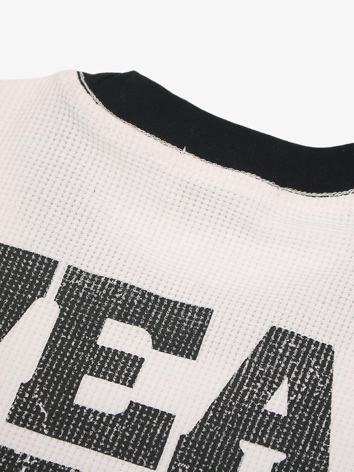 Cotton Blend Drip Print Oversized T-Shirt with Distressed Details 