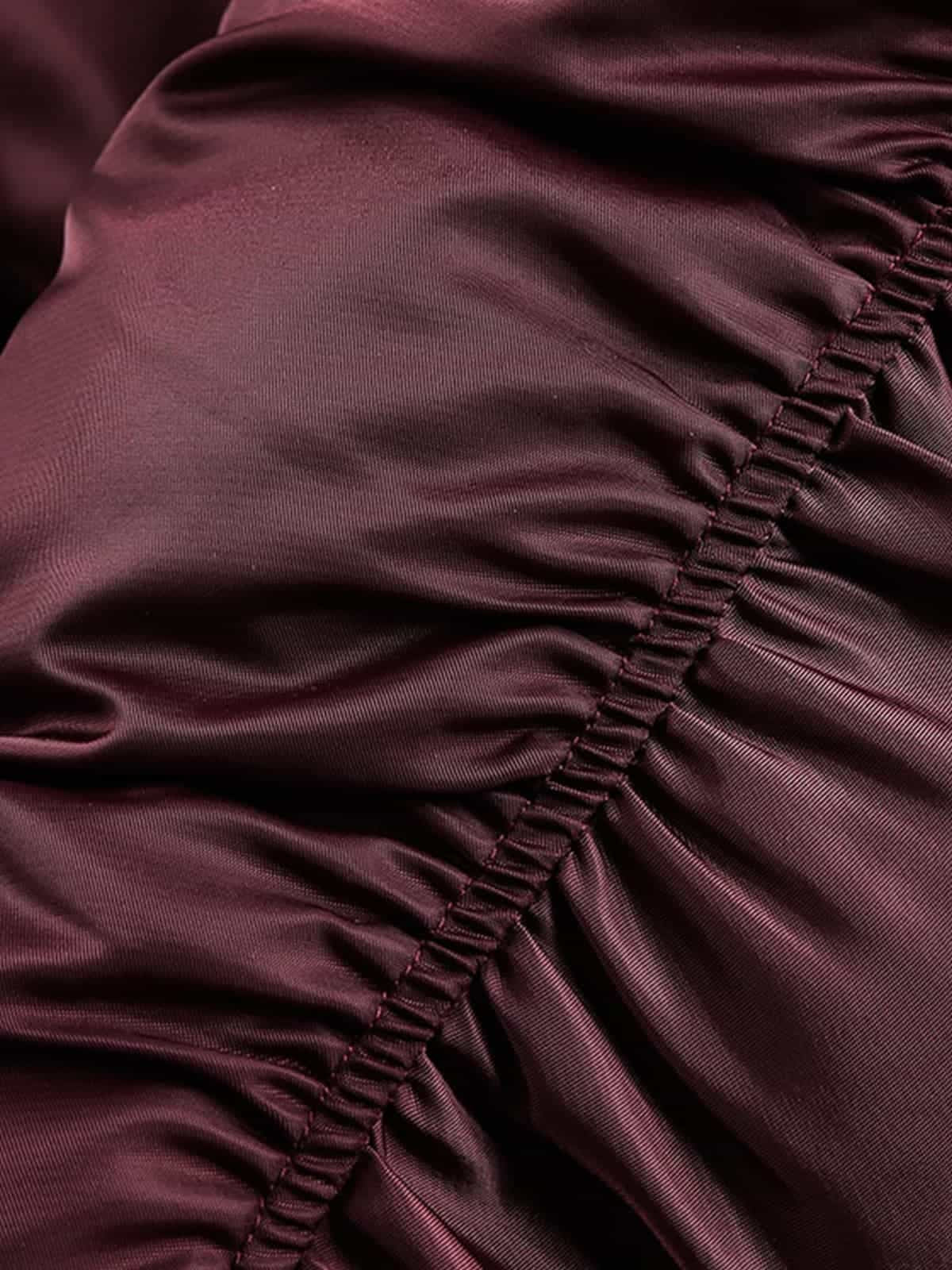 Stylish Maroon Bomber Jacket with Detachable Hood for Winter Wear 