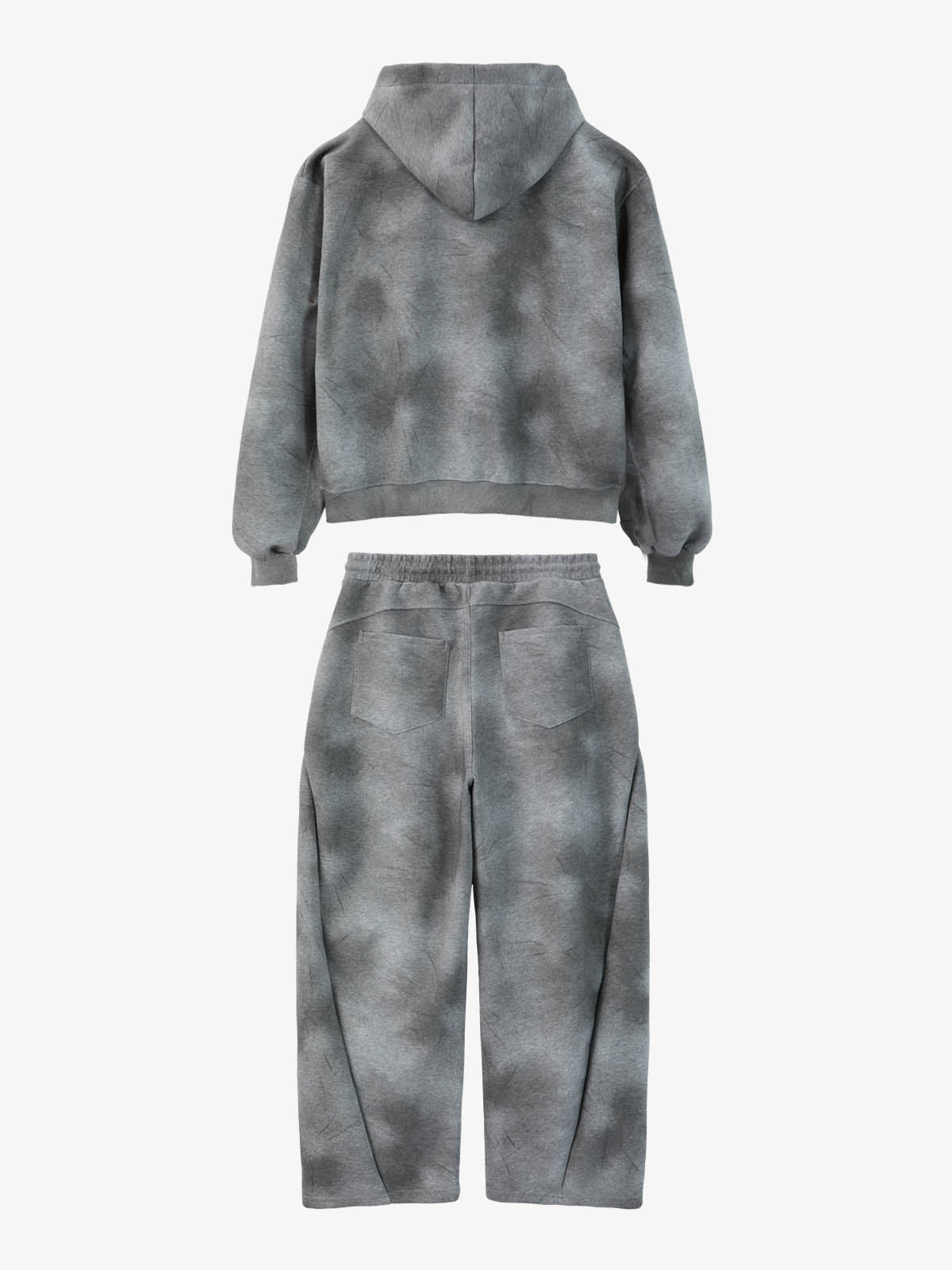 Cotton Blend Tie-Dye Hoodie & Sweatpants Set - Cozy Casual Lounge Wear for Women?