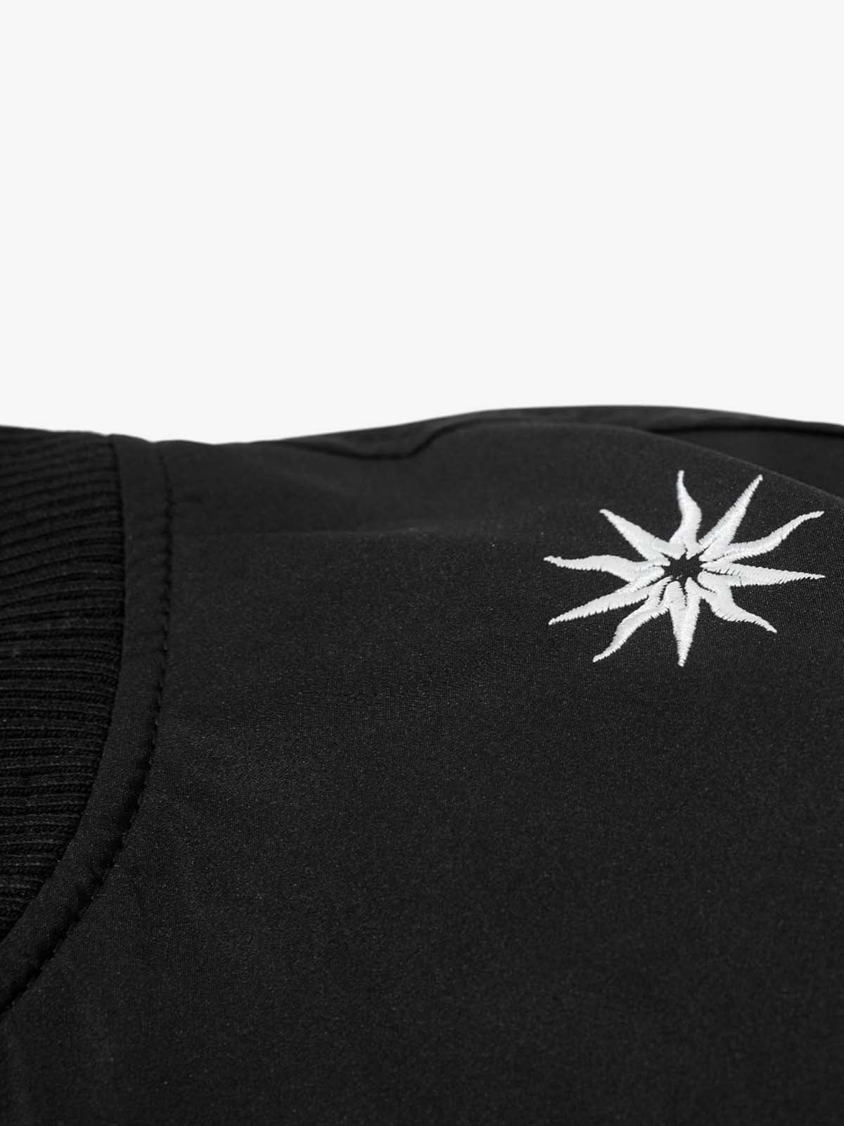 Vintage Graphic Star Embroidered Bomber Jacket