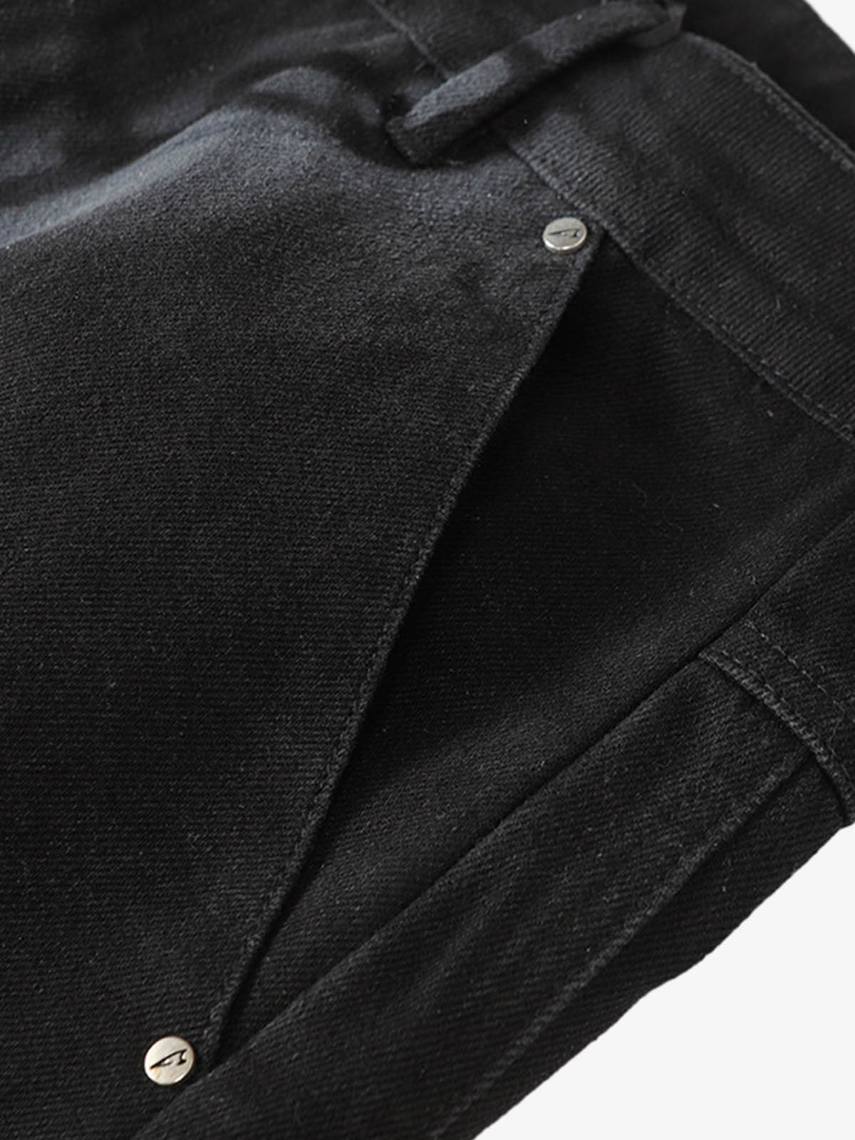 Chain Print Raw Edge Washed Wide-Leg Jeans 