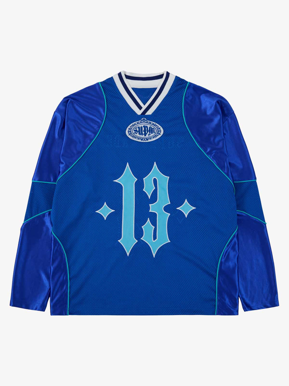 Supermade American Gothic Font Satin Mesh Jersey?