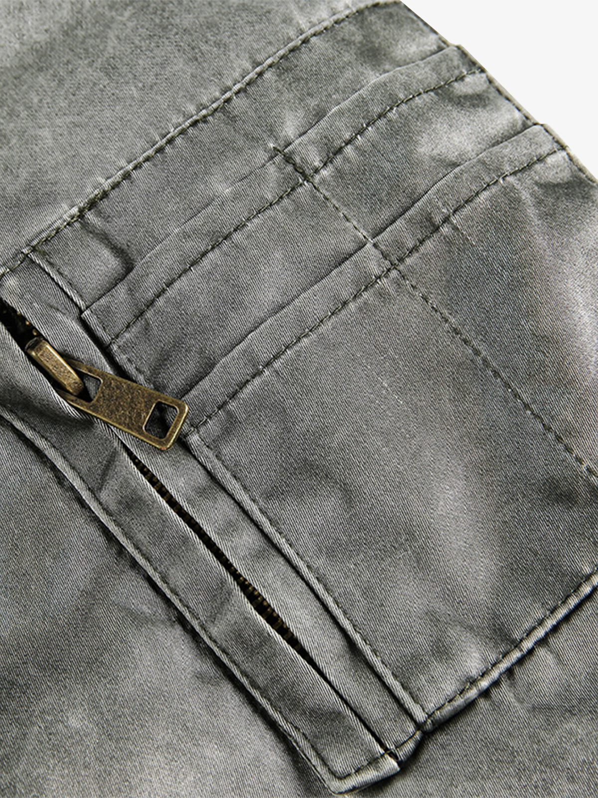 Classic Bomber Jacket with Plaid Collar Detail for Men 