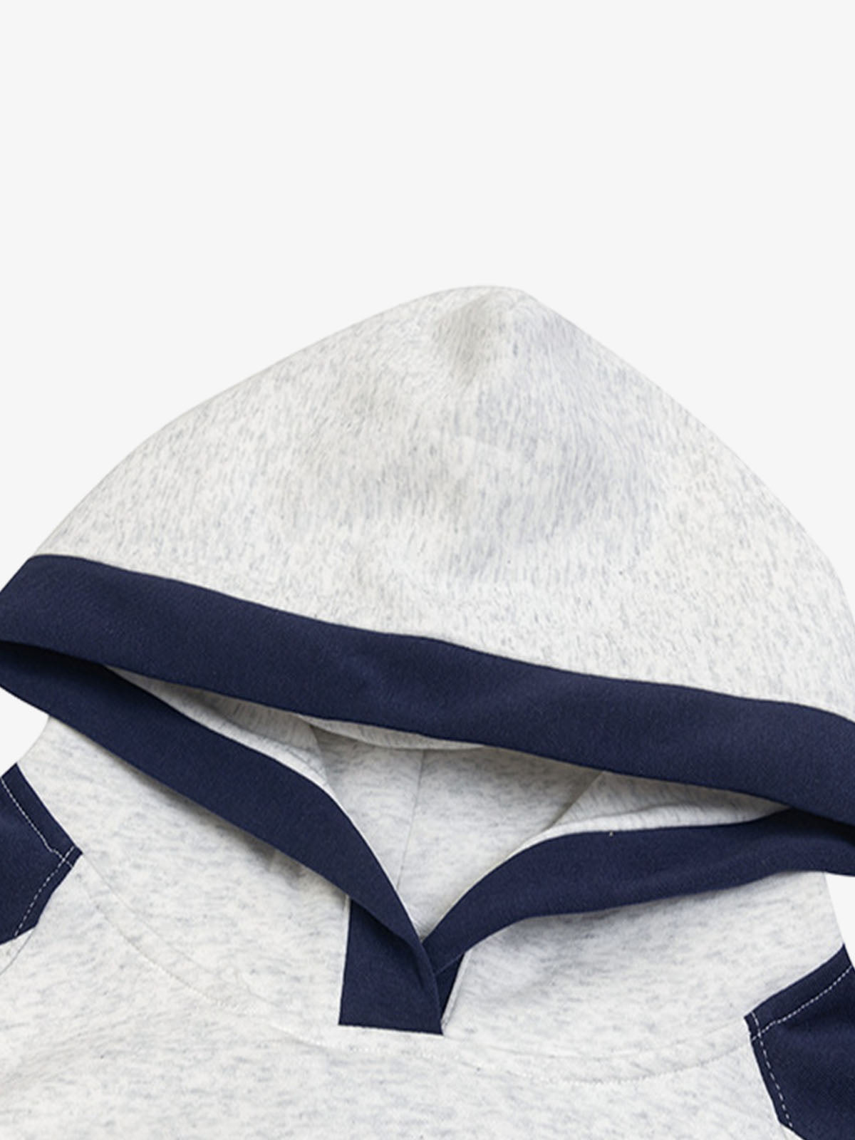 Retro Contrast Color Letter Print Hoodie 