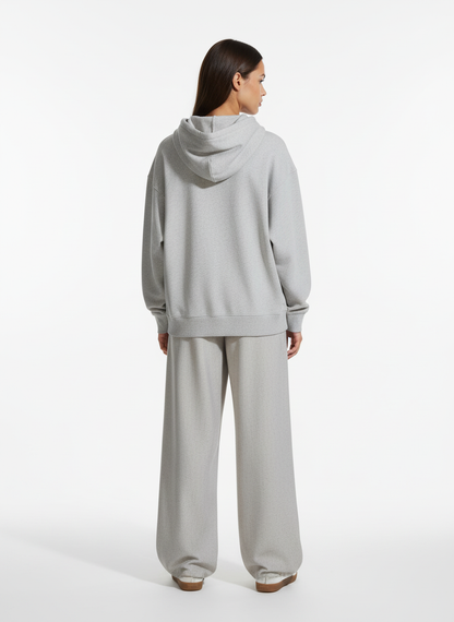 Tie Detail Relaxed Fit Draped Suit Pants