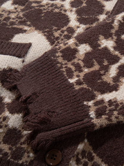 Skull Pattern Knit Sweater for Casual and Fashionable Looks 