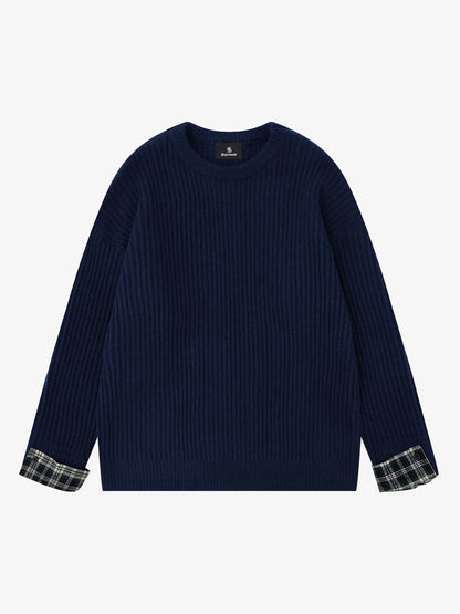 Striped Crew Neck Sweater for Women - Stylish and Cozy Winter Knitwear 