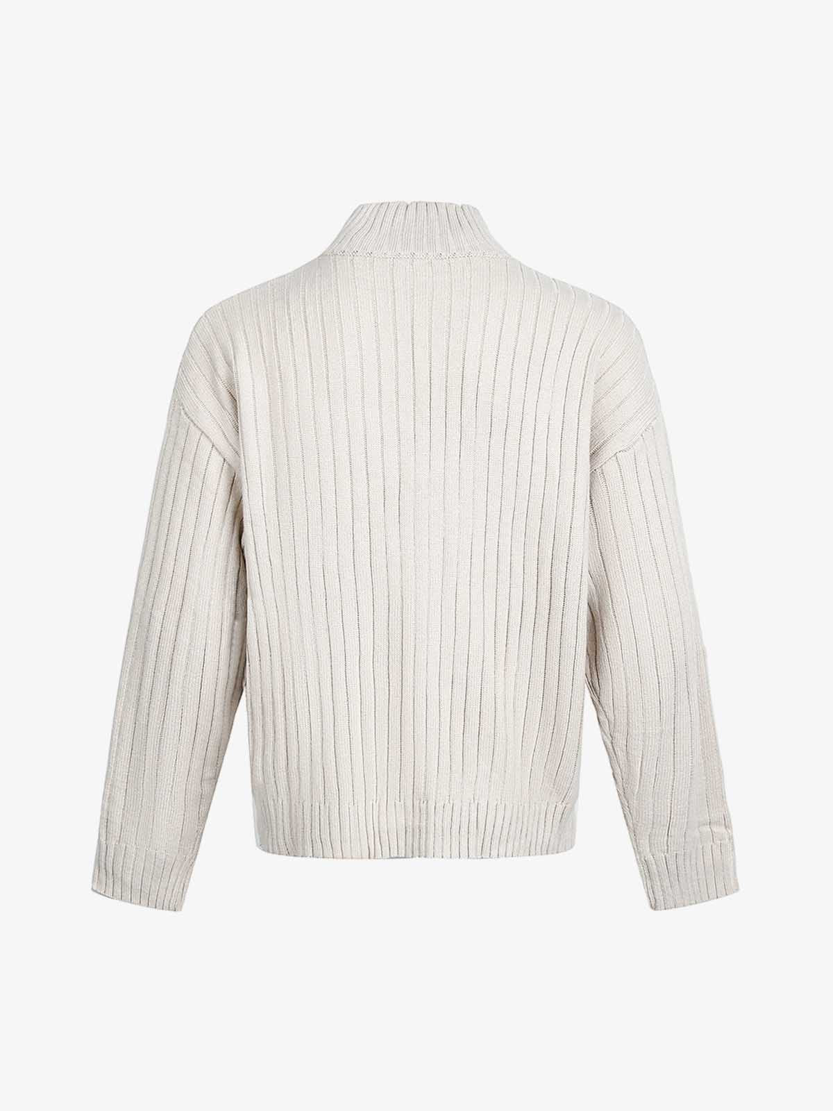 Stylish Graphic Zip-Up Sweater for Casual Wear 