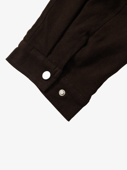 Thesupermade Oblique Zipper Design Lambswool Collar Quilted Jacket 