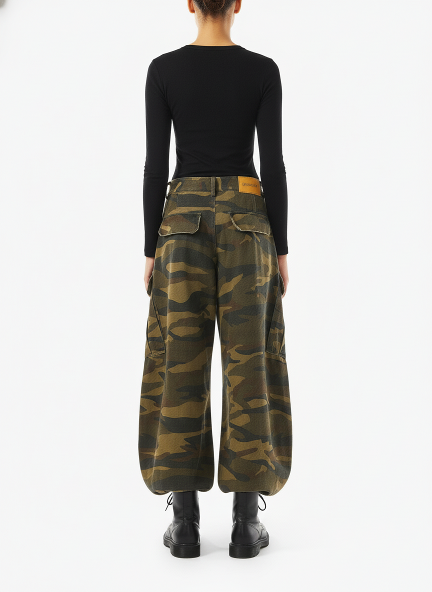Vintage Camouflage Machete Workwear Pants