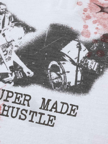 Cotton Blend Long Sleeve Henley Sweater with Graphic Print and Star Motif Design 