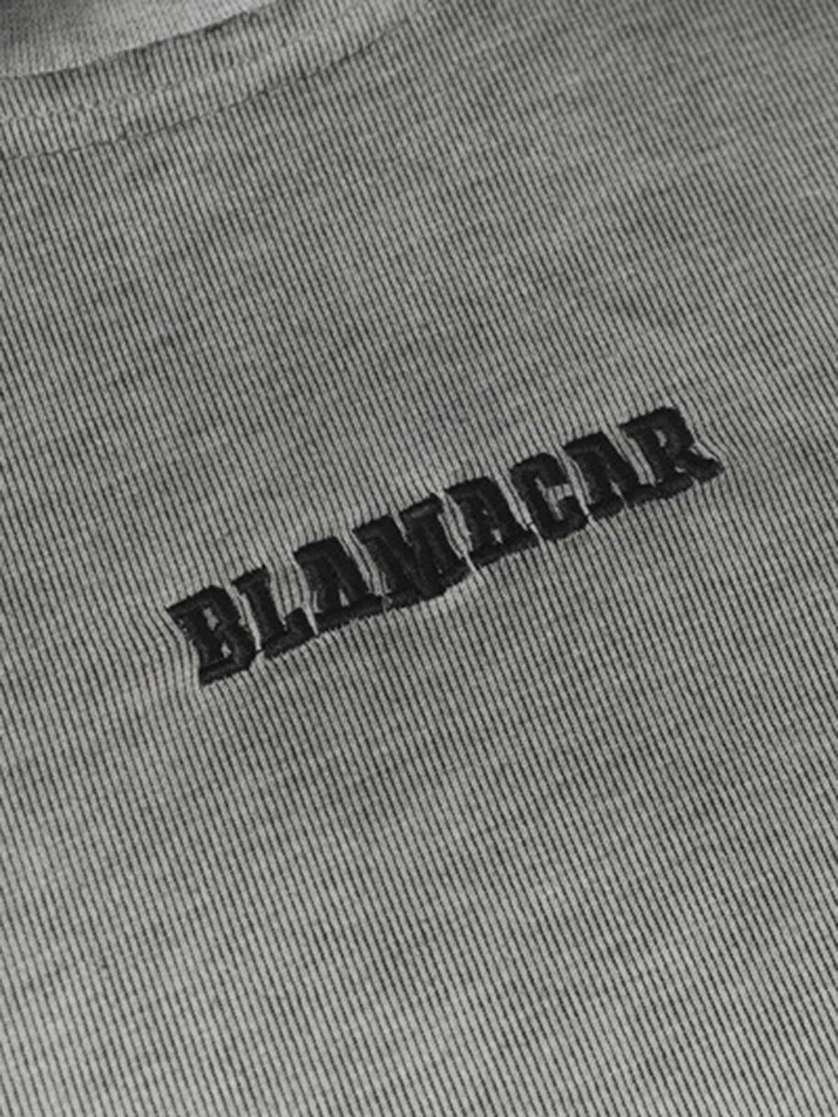 Vintage Distressed Washed Gradient Short-sleeved T-shirt 