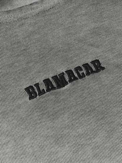 Vintage Distressed Washed Gradient Short-sleeved T-shirt 