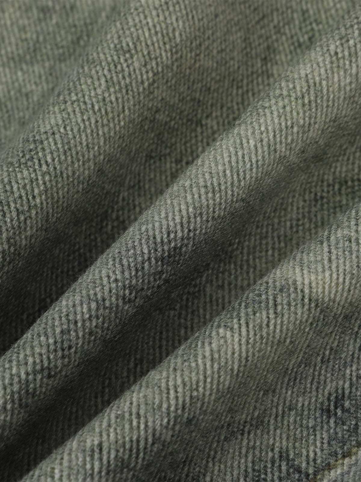 Retro Artistic Beaded Collage Print Straight Jeans