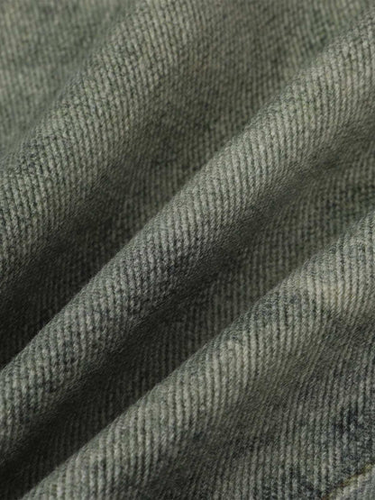 Retro Artistic Beaded Collage Print Straight Jeans