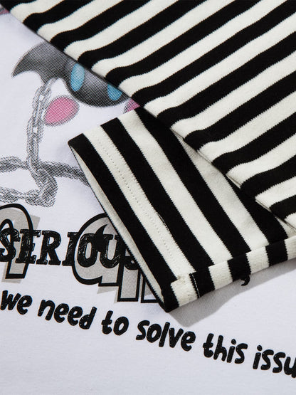 Skull Pattern Knit Sweater for Casual and Festive Wear 