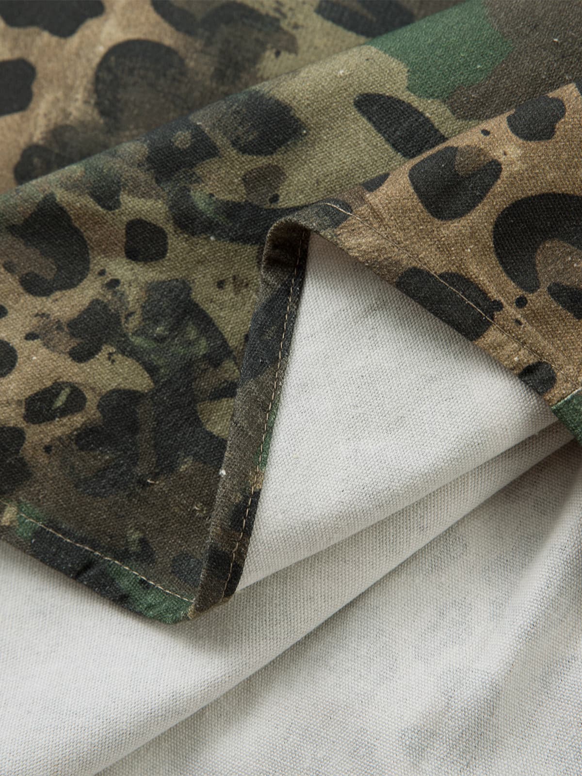 Cotton Camouflage Print Long Sleeve Shirt for Men - Casual Outdoor Style?