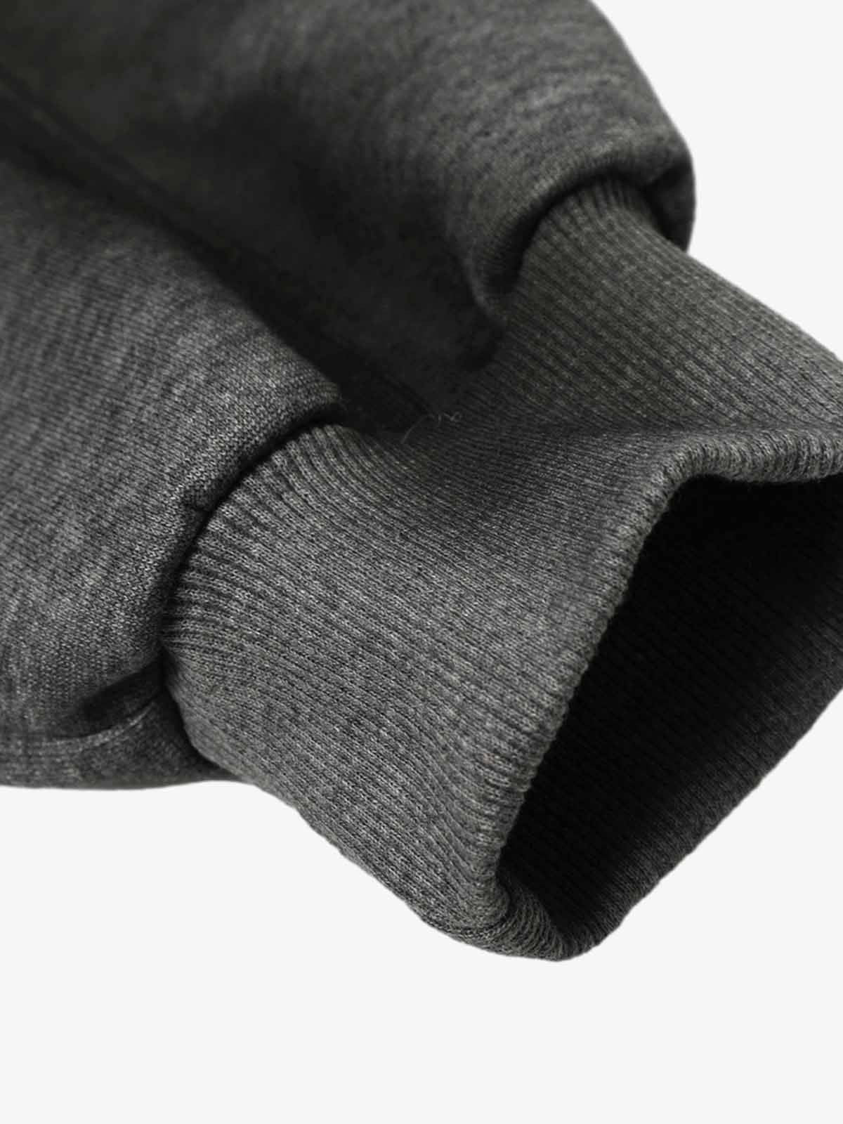 Cotton Blend Oversized Zip-Up Hoodie with Stud Detailing 