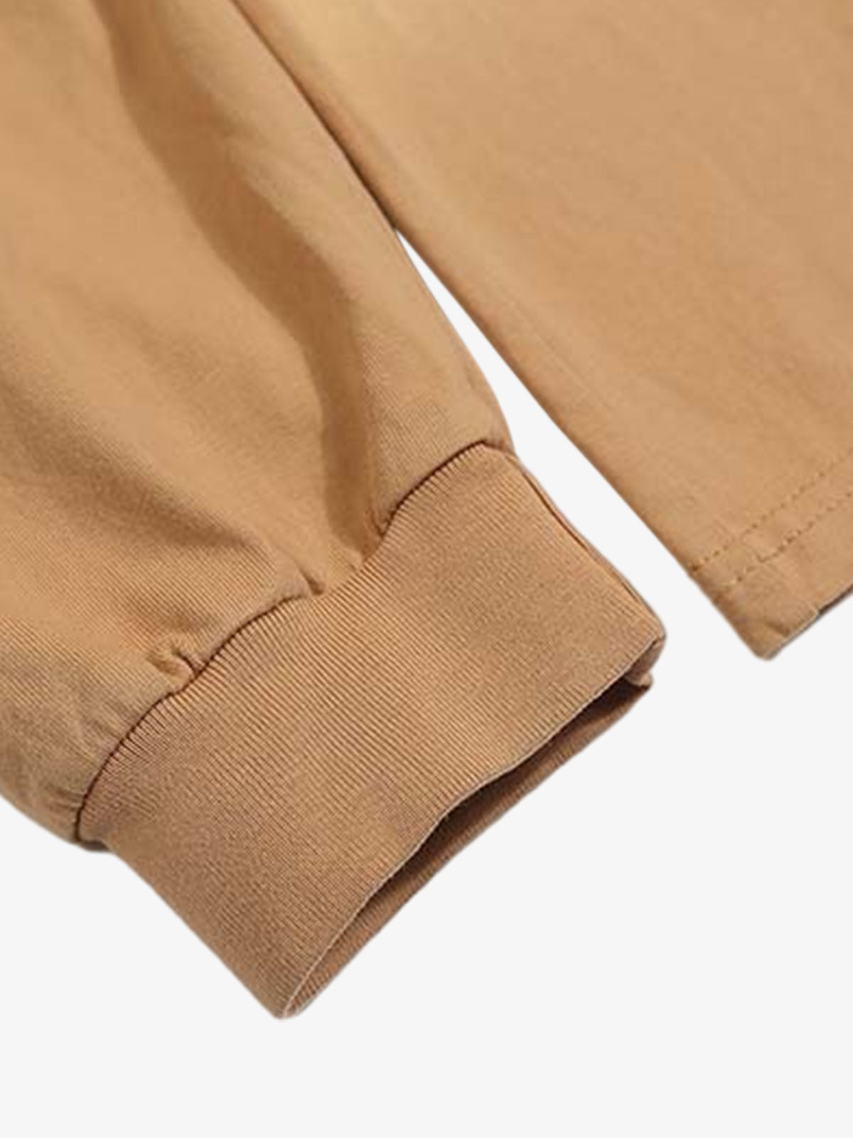 Letter Printed Washed Distressed Gradient Long Sleeve T-Shirt 