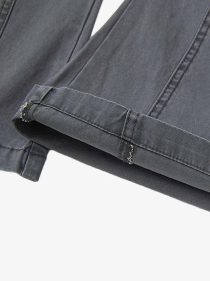 Vintage Distressed Pleated Barrel Pants 