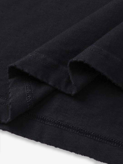 thesupermade-Unisex Loose Distressed Digital Wash Retro Street Print Short-Sleeve T-Shirt?