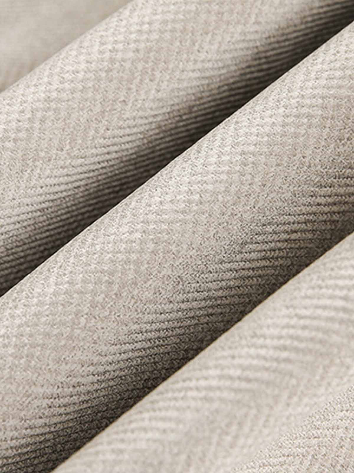 Detachable Knit Collar Zip Up Pocket Jacket