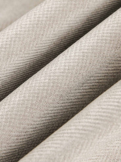 Detachable Knit Collar Zip Up Pocket Jacket