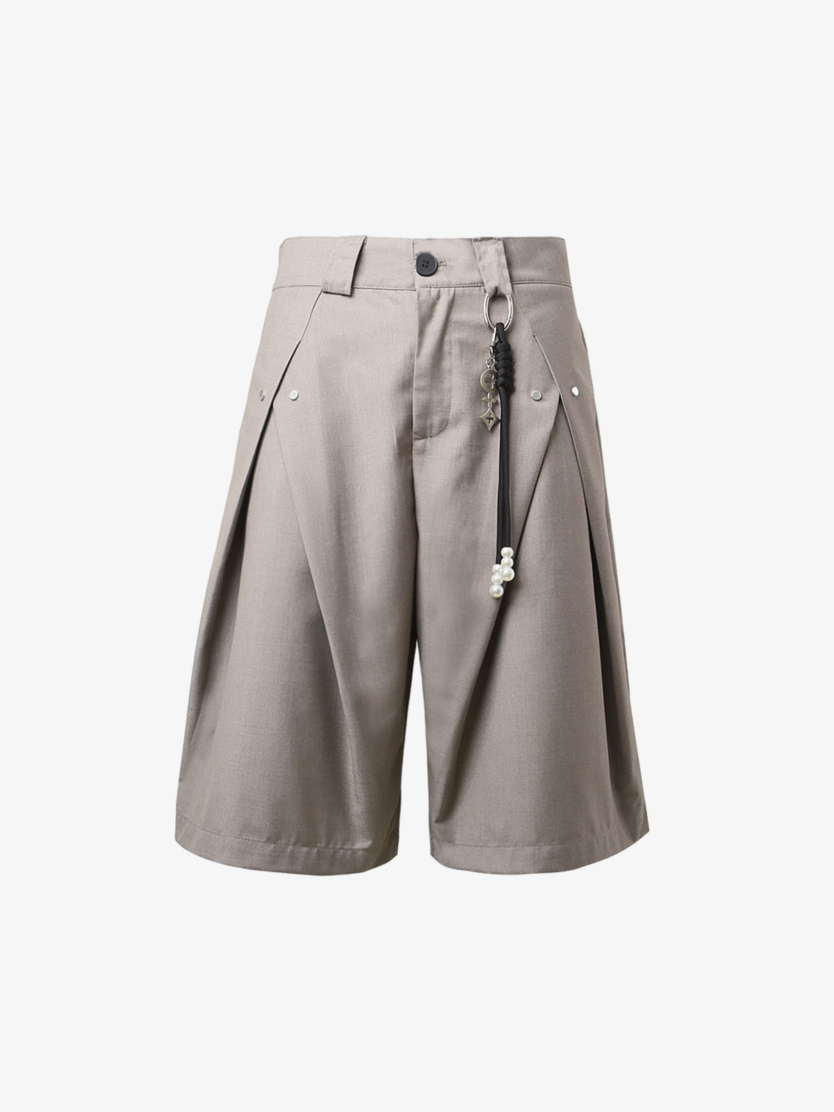 Vintage Deconstructed Pleated Shorts 