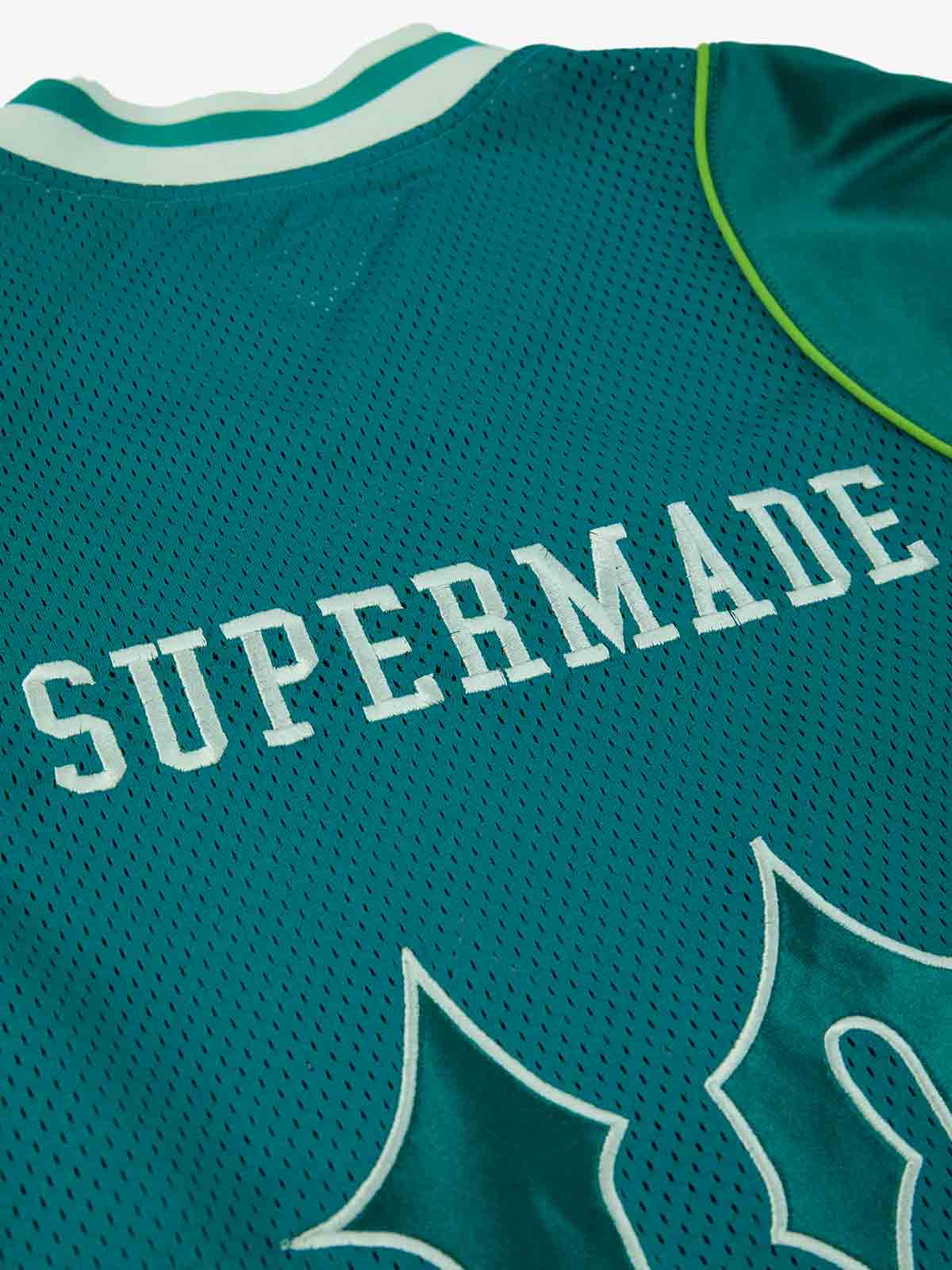 Supermade American Gothic Font Satin Mesh Jersey?
