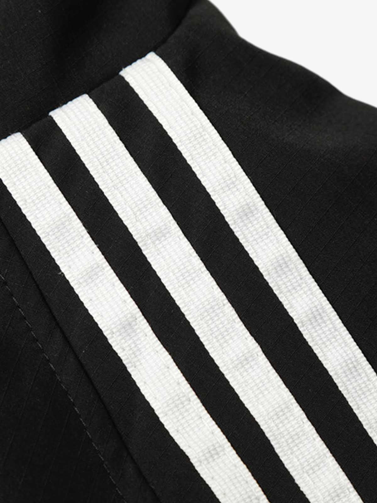 Cotton-Blend Track Suit Set with White Stripes - Oversized Zip-Up Jacket and Wide-Leg Pants?