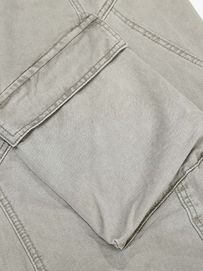 Wide-Leg Cargo Pants with Unique Pocket Design for Casual Style 