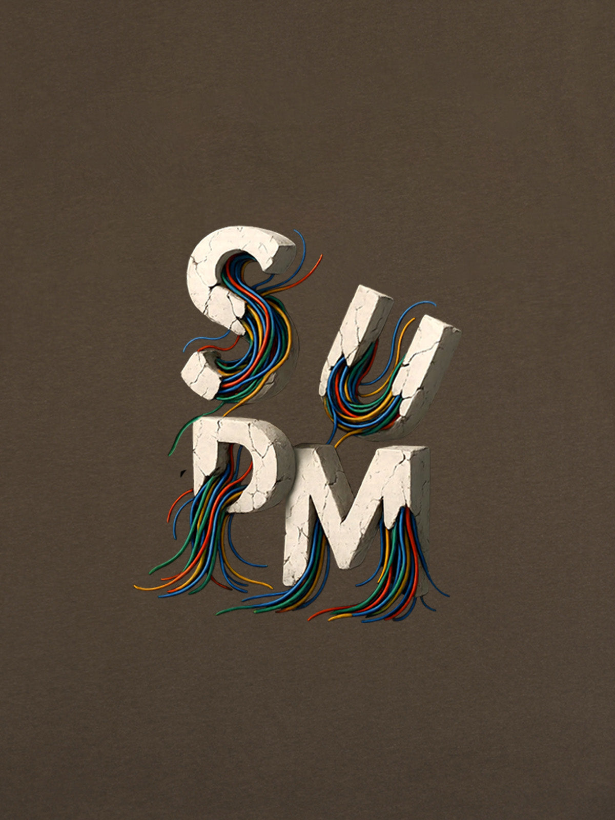 supm cable graphic T-shirt 