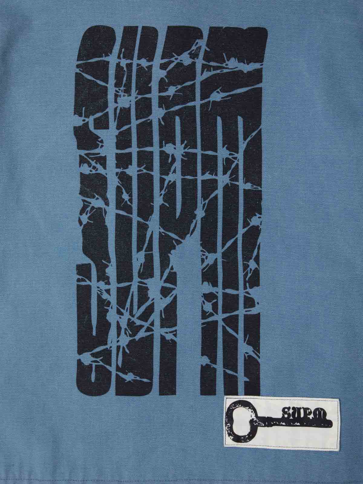 Supermade Multi-Element Appliqu¨¦ Patchwork Denim Suit?