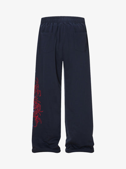 Stylish Wide-Leg Lounge Pants with Tribal Design for Comfort and Fashion 