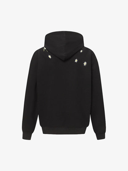 Floral Embroidered Hoodie for Men and Women - Trendy and High-Quality Design 