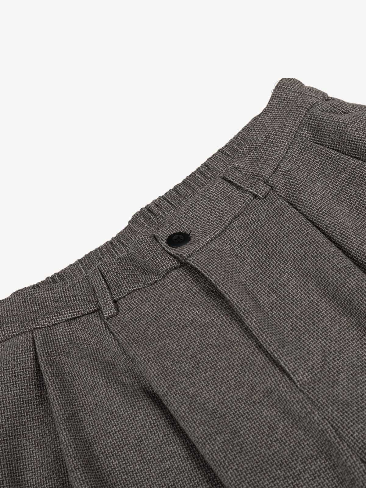 Casual Pleated Drape Stretch Barrel Pants