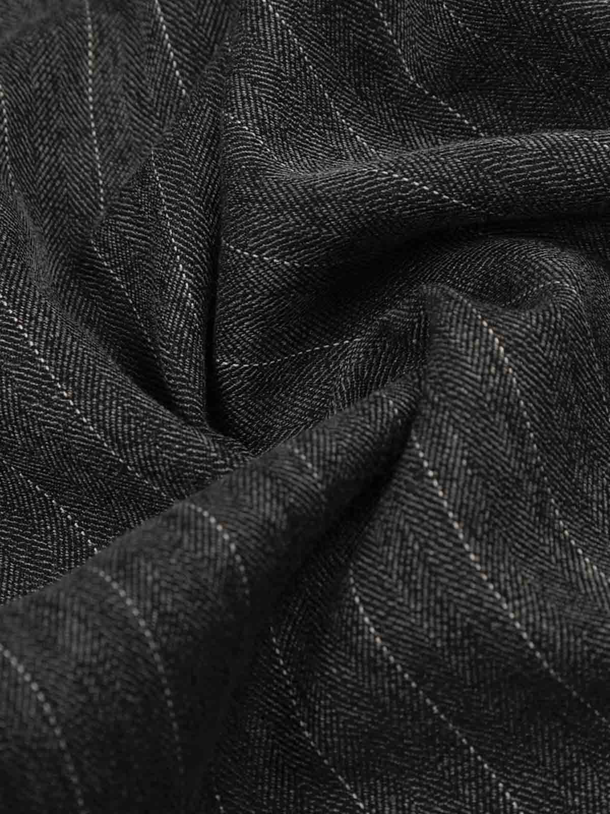 Pinstripe Elastic Waist Wide Leg Pants