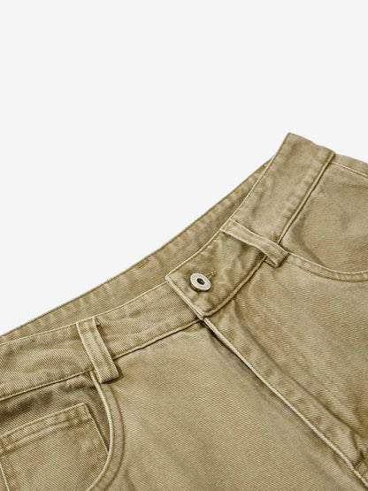 Street Detachable Belt Baggy Pants 