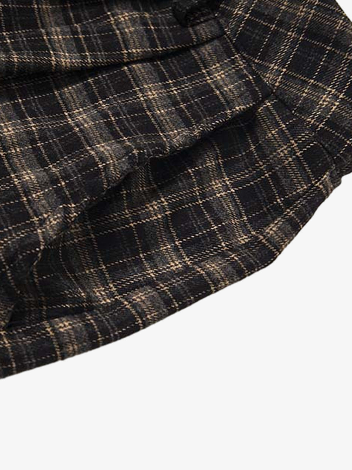 Plaid Cotton Cargo Shorts for Men - Oversized Fit with Multiple Pockets and Elastic Waistband?